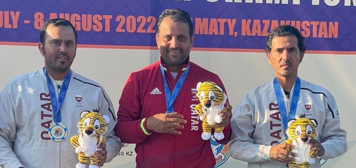 Team Qatar shooters win gold medal at Asian Shotgun Championship