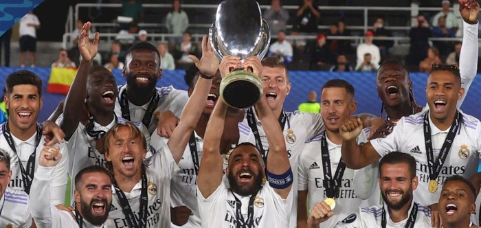 Real beat Eintracht 2-0 for record-equalling fifth UEFA Super Cup win