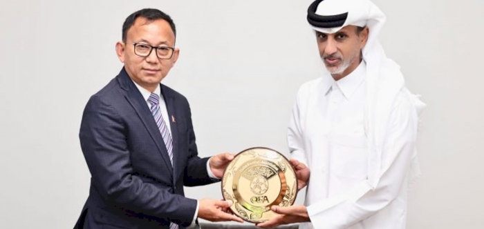 QFA president received Nepalese counterpart