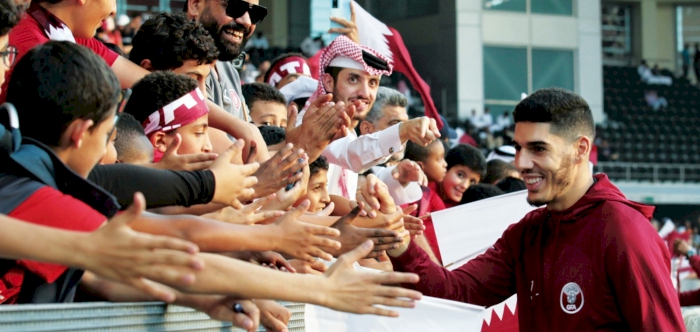 Huge crowd gathers to attend Qatar’s open training session