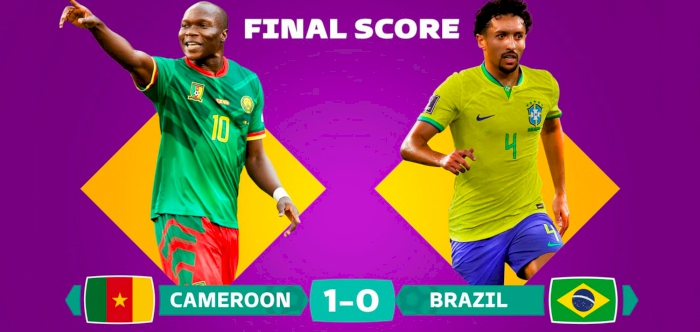 Cameroon eliminated despite victory over Brazil