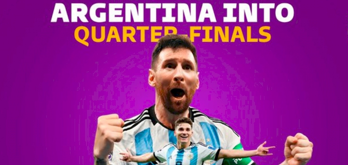 Messi nets in 1000th match as Argentina progress to Quarters