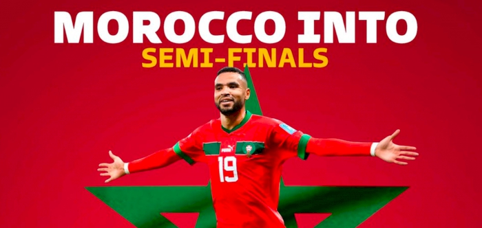 10 man Morocco down Portugal for place in the semi-finals