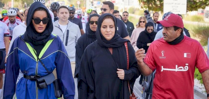 HH Sheikha Moza Walks in Solidarity with Turkiye-Syria Earthquake Victims
