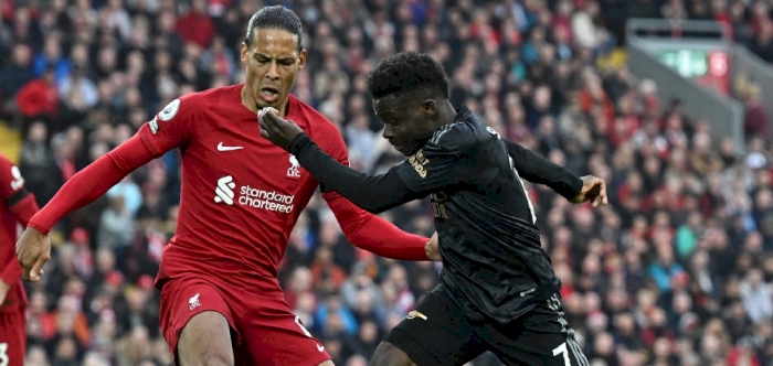 Liverpool fights back to earn 2-2 draw with Arsenal