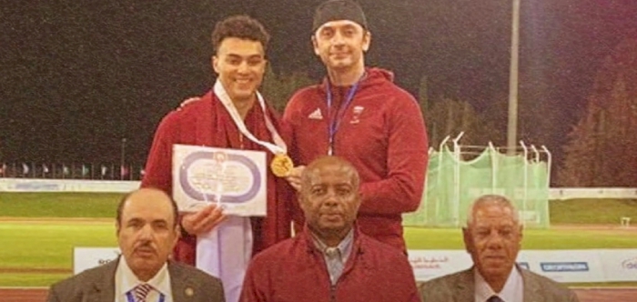 Qatar wins gold medal in vault Pole competition in Arab Athletics U23 Championship in Tunisia