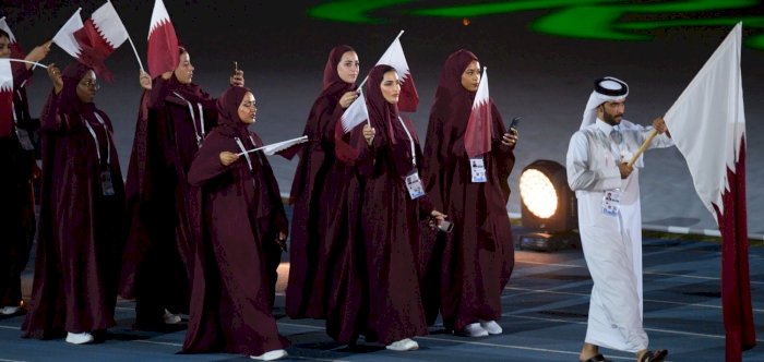 Al-Mana attends opening ceremony of Arab Games