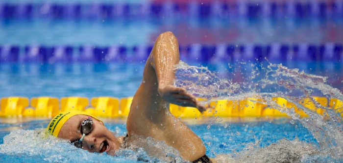 French torpedo Marchand smashes Phelps