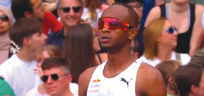 ‘Solid jumping’: Barshim happy with second place as Harrison claims top honours in London meet