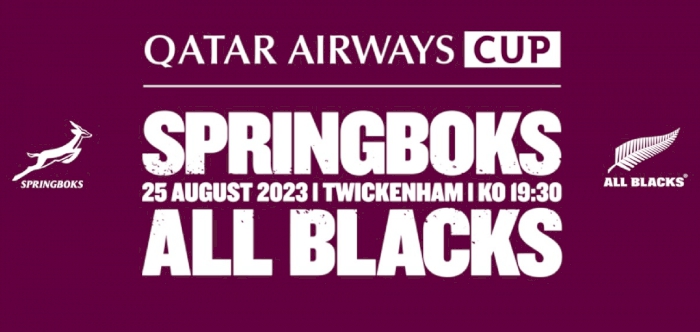 Arch-rivals Springboks, All Blacks clash for Qatar Airways Cup