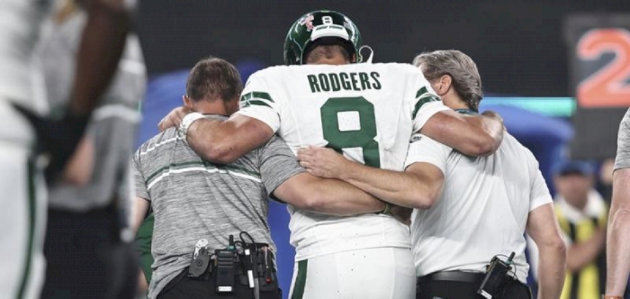Aaron Rodgers: Quarterback out for whole NFL season with torn Achilles
