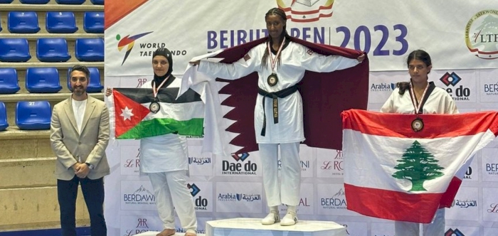 Qatar wins gold medal in 2023 Beirut Open Taekwondo tournament