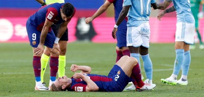 Injured De Jong out until international break, says Barca