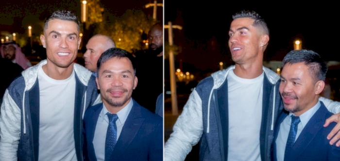 "Hey, Pacquiao!": Ronaldo thrilled to meet Filipino boxing legend 