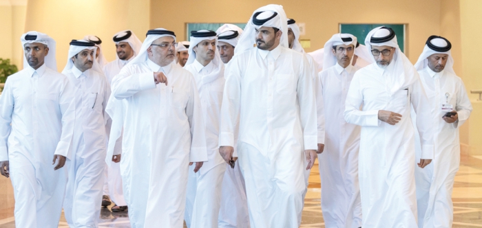 Sheikh Joaan oversees preparations for World Aquatics Championships