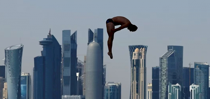 Doha high divers dream of Olympic stage