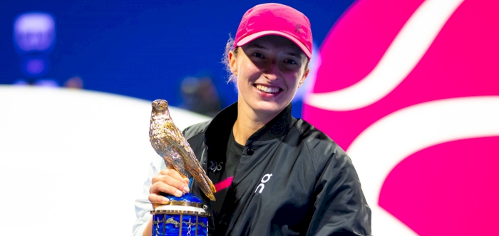 Qatar Open: Iga Swiatek beats Elena Rybakina to win title for third year in a row