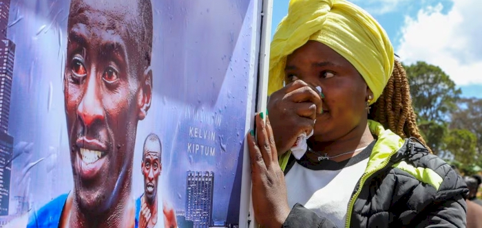 Kenyans mourn marathon world record holder Kiptum as body returns home