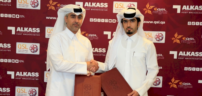 Signing sponsorship agreement with Alkass Sports Channels to cover Electronic Qatar Stars League 2024
