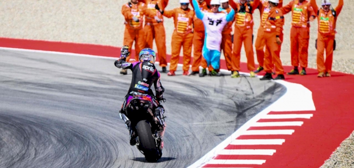 Espargaro takes lead and wins the 2024 Catalan Sprint race after Bagnaia crash 