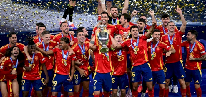 Spain beats England 2-1 to win record fourth European Championship title