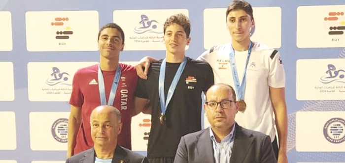 Qatar swimmers claim 7 medals on opening day in Cairo