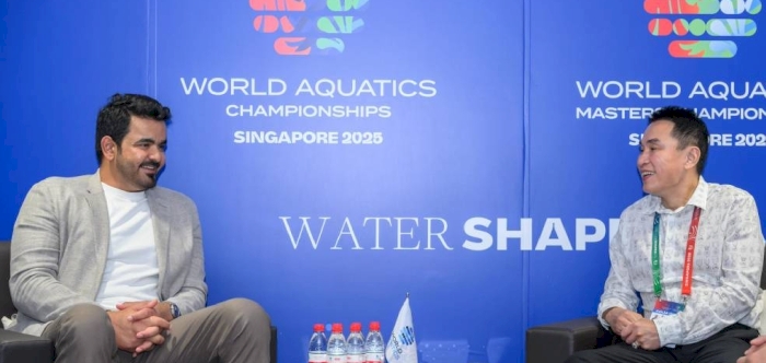Sheikh Joaan Strengthens Asian Sports Ties at World Aquatics Championships