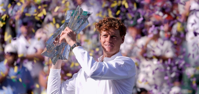 Jannik Sinner wins the Indian Wells title after beating Daniil Medvedev in straight sets