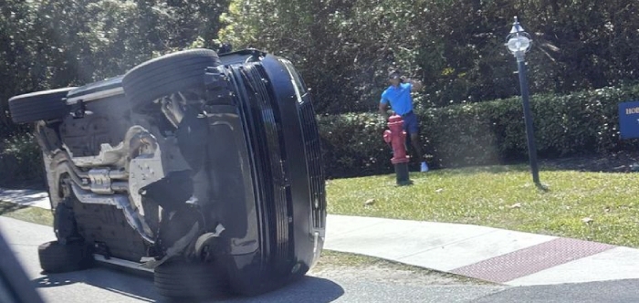 Woods bailed after arrest following crash