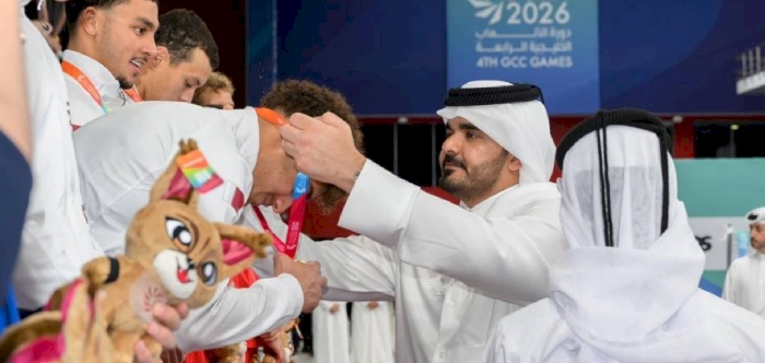H.E. Sheikh Joaan bin Hamad Al Thani Crowns Winners as Qatar Swimmers Break GCC Games Record in Men’s 4x200m Freestyle Relay