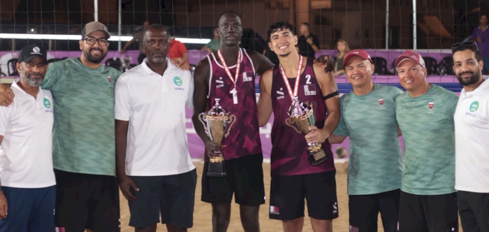 Qatar Beach Volleyball Team Wins Silver at West Asia Championship